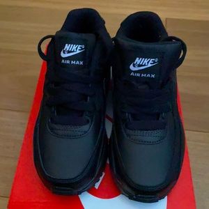 NWT Kids / Toddlers Nike Air Max 90 black sz 12